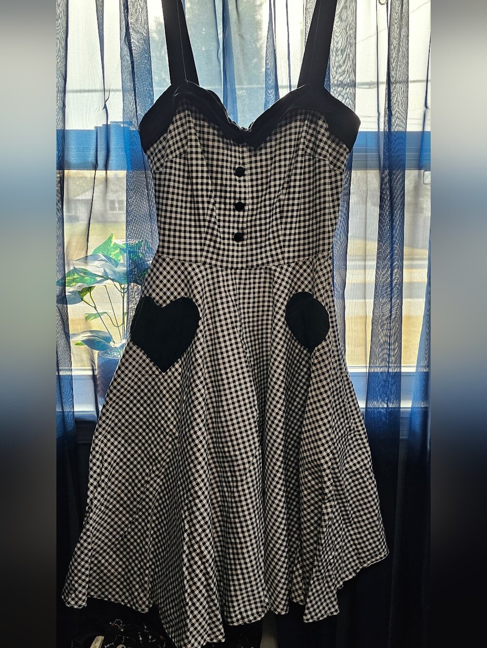 PUG Betsey Dress In Gingham - Picture 2 of 5
